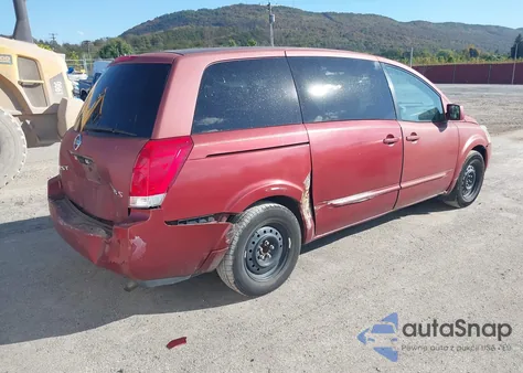 2004 Nissan Quest 3.5 S from USA, damaged, VIN 5N1BV28U74N336892